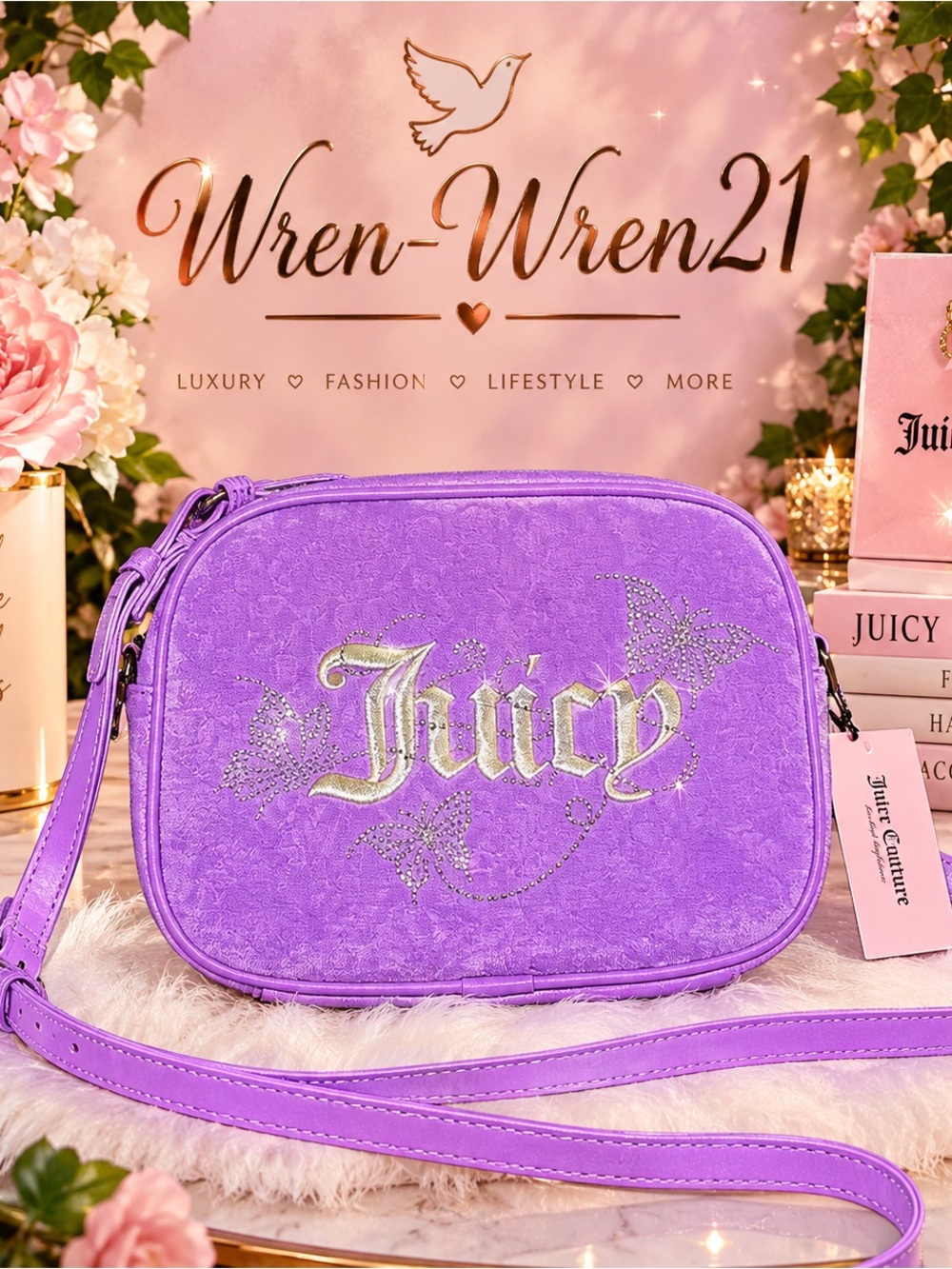 Juicy Couture Lavender/Purple Crossbody Bag